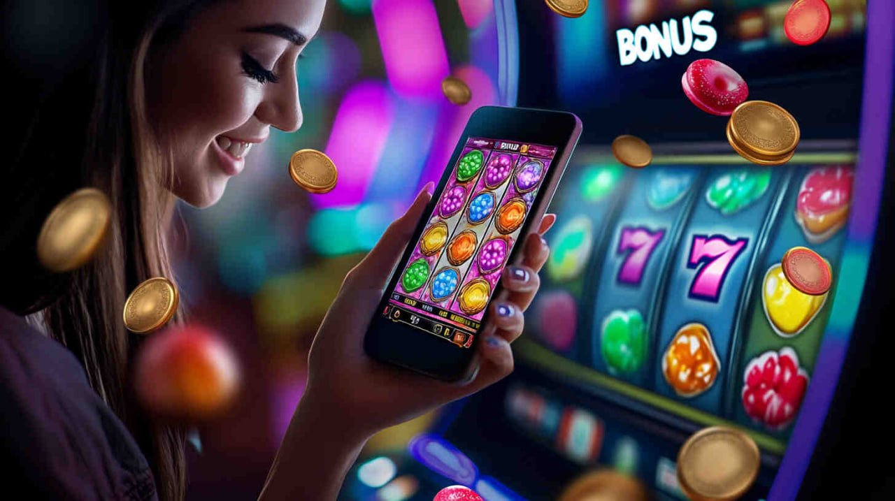 Slots and table games category view inside demo slot game lobby on mobile